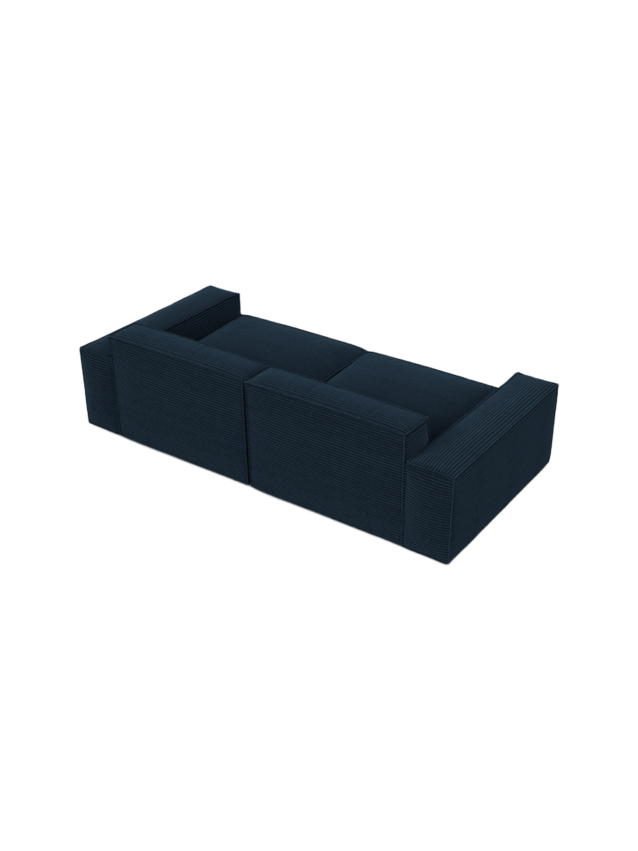 
2-Sitzer Design Sofa „Siena“, Cordsamt - Cordsamt Dunkelblau