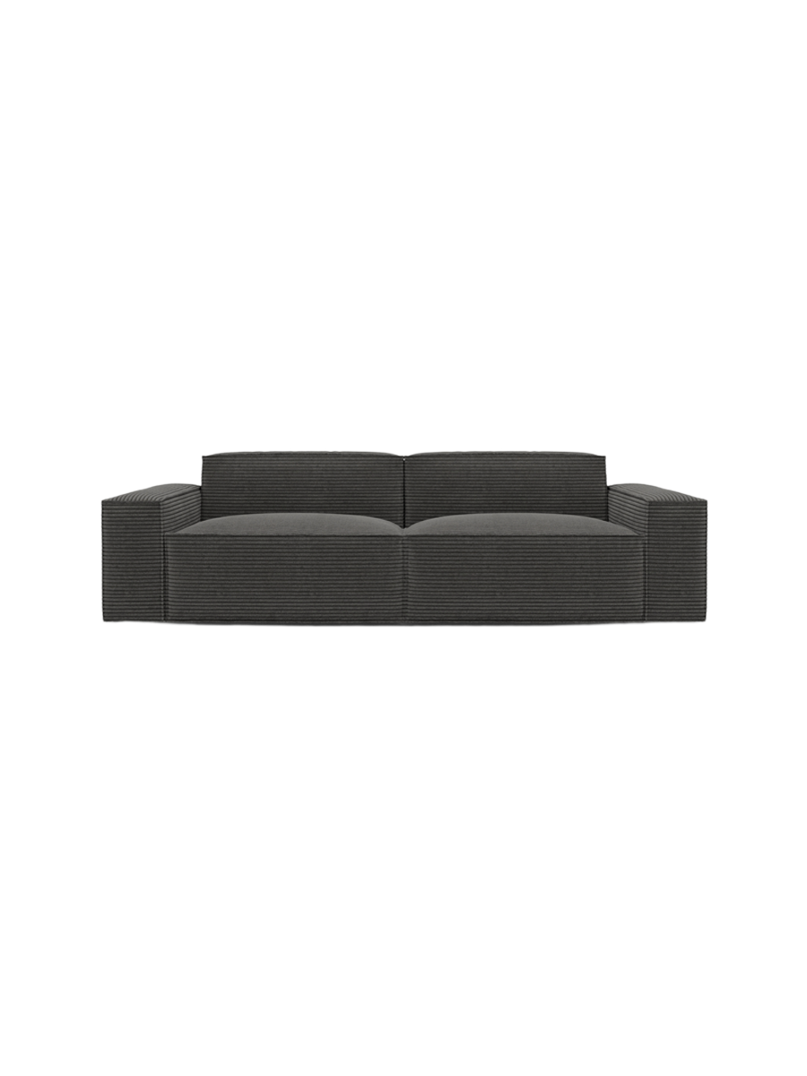 
2-Sitzer Design Sofa „Siena“, Cordsamt - Cordsamt Dunkelblau