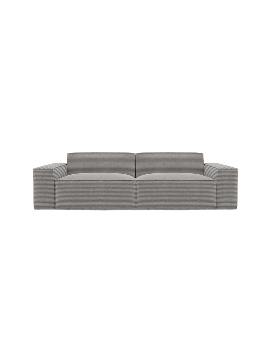 
2-Sitzer Design Sofa „Siena“, Cordsamt - Cordsamt Dunkelblau