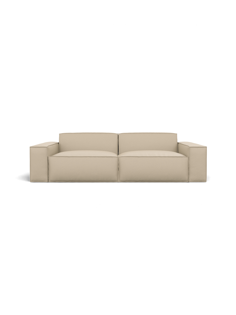 
2-Sitzer Design Echtleder Sofa „Siena“ - Echtleder Beige