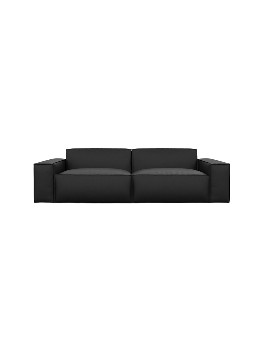 
2-Sitzer Design Echtleder Sofa „Siena“ - Echtleder Beige