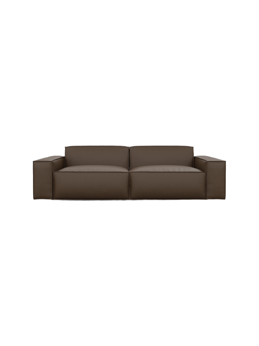 
2-Sitzer Design Echtleder Sofa „Siena“ - Echtleder Beige