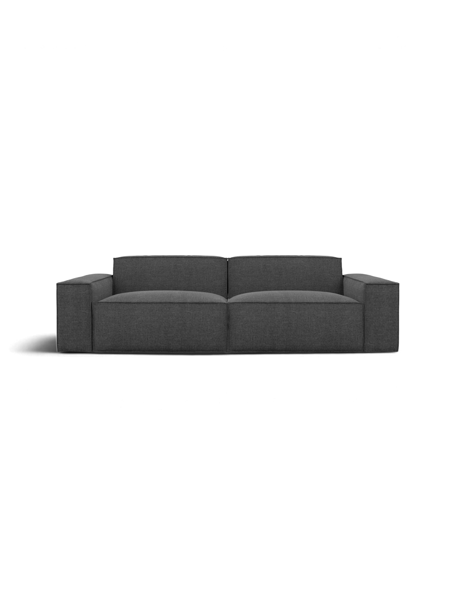 
2-Sitzer Design Sofa „Siena“ mit Strukturstoff-Bezug - Strukturstoff Anthrazit