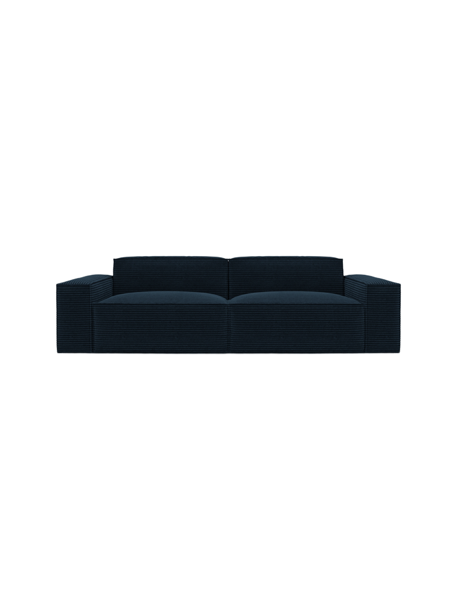 
3-Sitzer Design Sofa „Siena“, Cordsamt - Cordsamt Dunkelblau