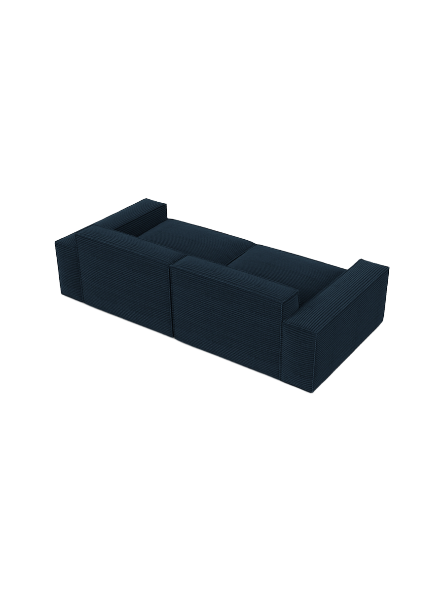 
3-Sitzer Design Sofa „Siena“, Cordsamt - Cordsamt Dunkelblau