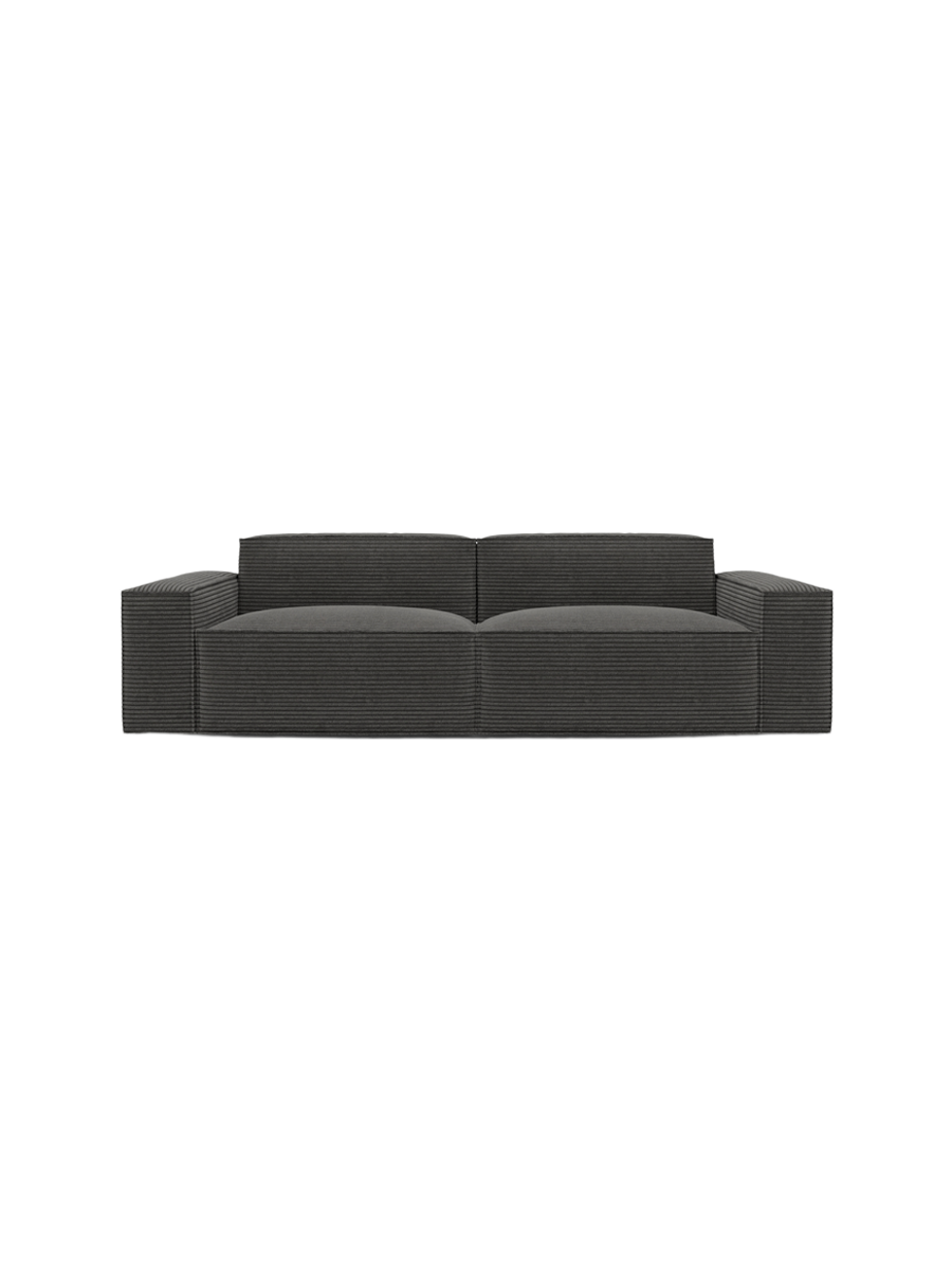 
3-Sitzer Design Sofa „Siena“, Cordsamt - Cordsamt Dunkelblau