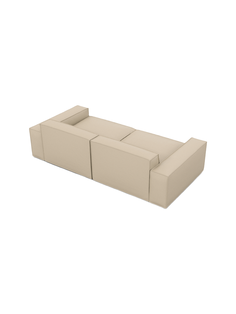 
3-Sitzer Design Echtleder Sofa „Siena“ - Echtleder Beige