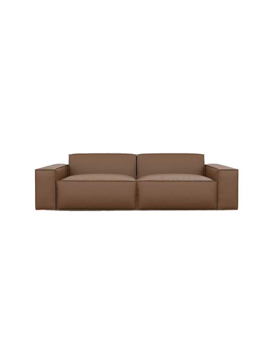 
3-Sitzer Design Echtleder Sofa „Siena“ - Echtleder Beige