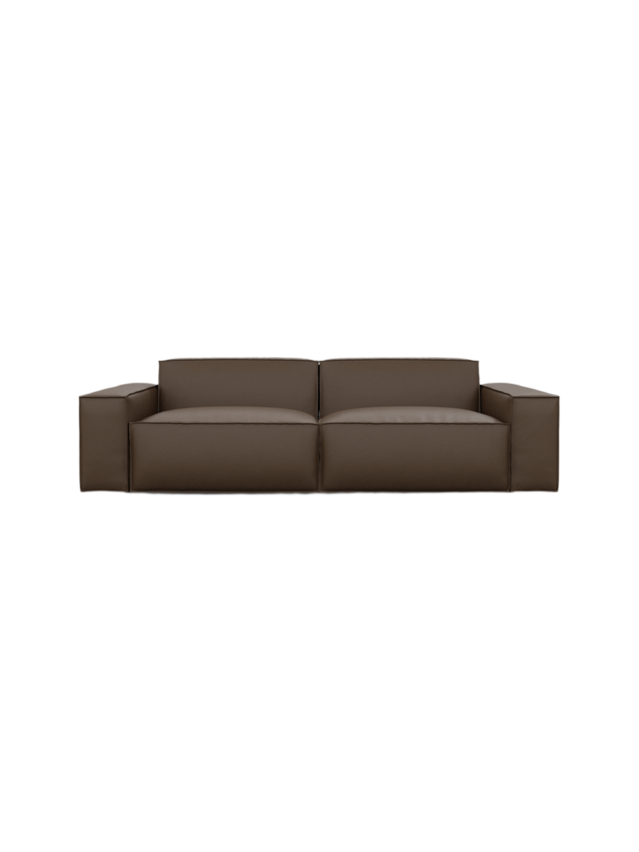 
3-Sitzer Design Echtleder Sofa „Siena“ - Echtleder Beige