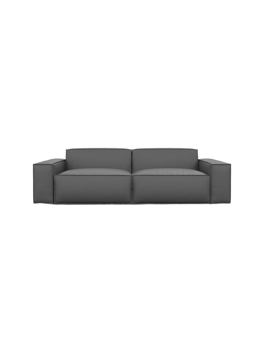 
3-Sitzer Design Echtleder Sofa „Siena“ - Echtleder Beige