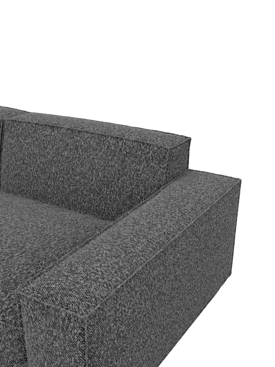 
4-Sitzer Design Sofa „Siena“ mit Bouclé-Bezug - Bouclé Graphit