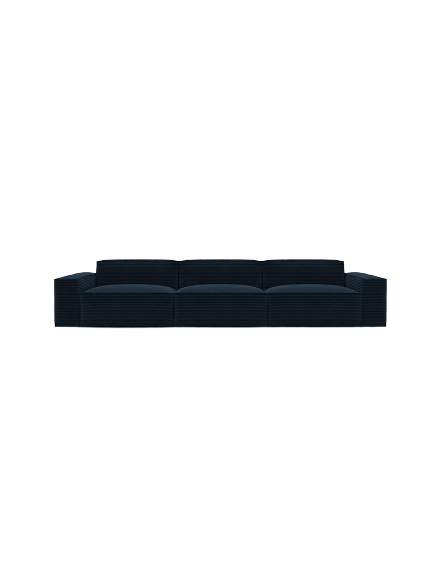 
4-Sitzer Design Sofa „Siena“, Cordsamt - Cordsamt Dunkelblau