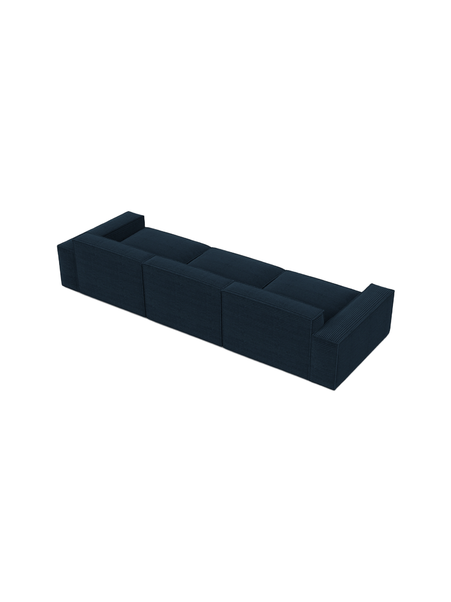 
4-Sitzer Design Sofa „Siena“, Cordsamt - Cordsamt Dunkelblau