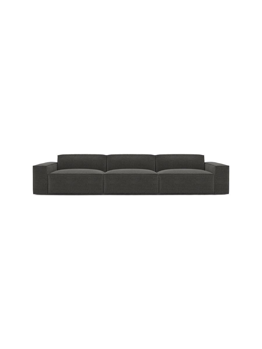 
4-Sitzer Design Sofa „Siena“, Cordsamt - Cordsamt Dunkelblau