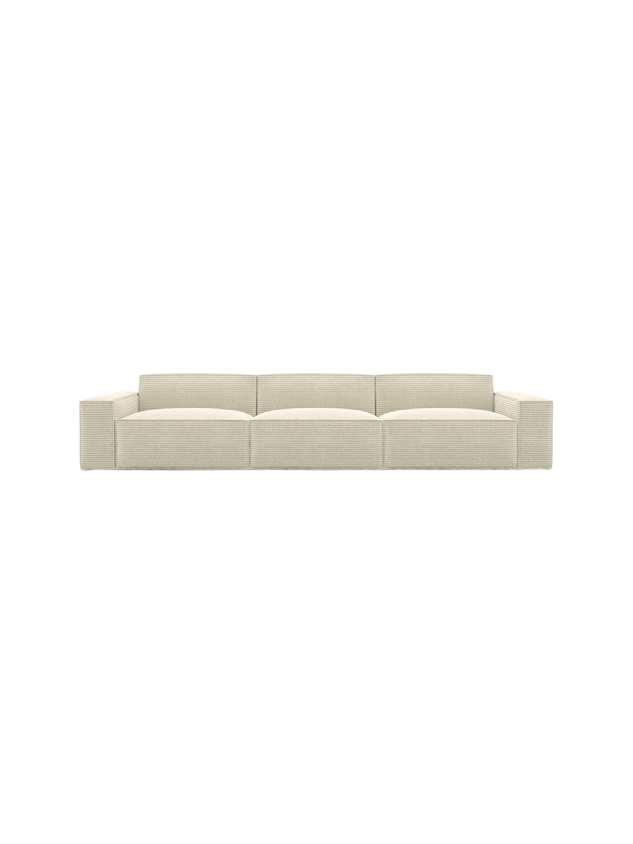 
4-Sitzer Design Sofa „Siena“, Cordsamt - Cordsamt Dunkelblau