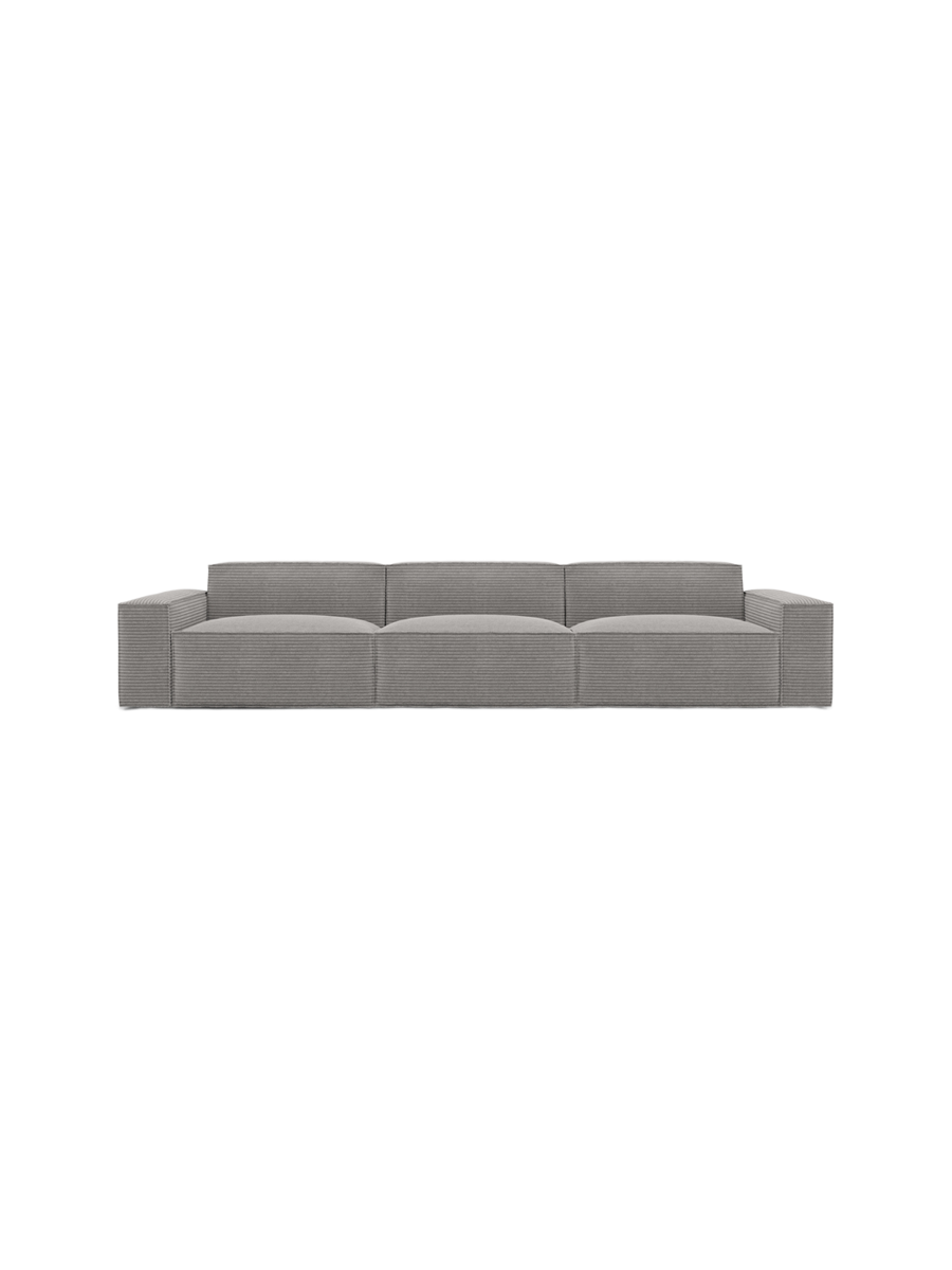 
4-Sitzer Design Sofa „Siena“, Cordsamt - Cordsamt Dunkelblau