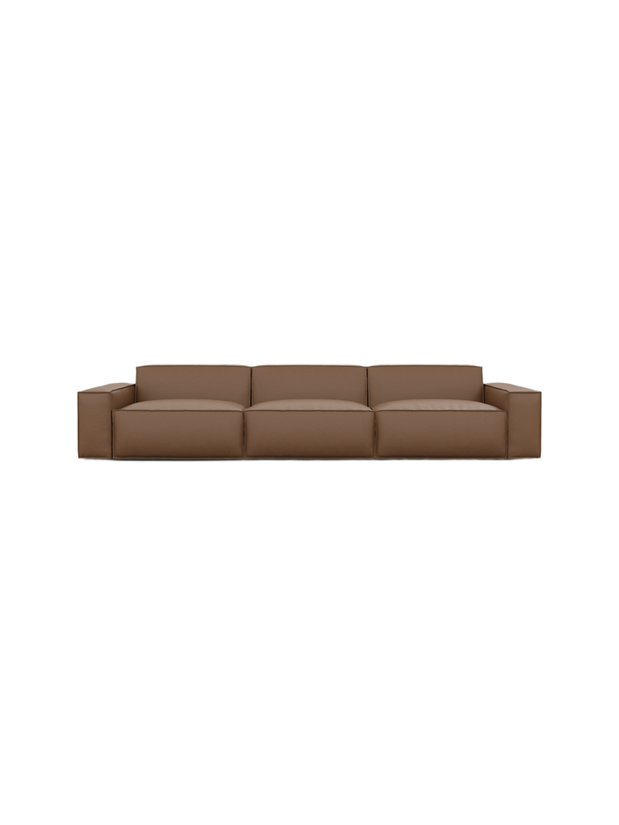 
4-Sitzer Design Echtleder Sofa „Siena“ - Echtleder Beige