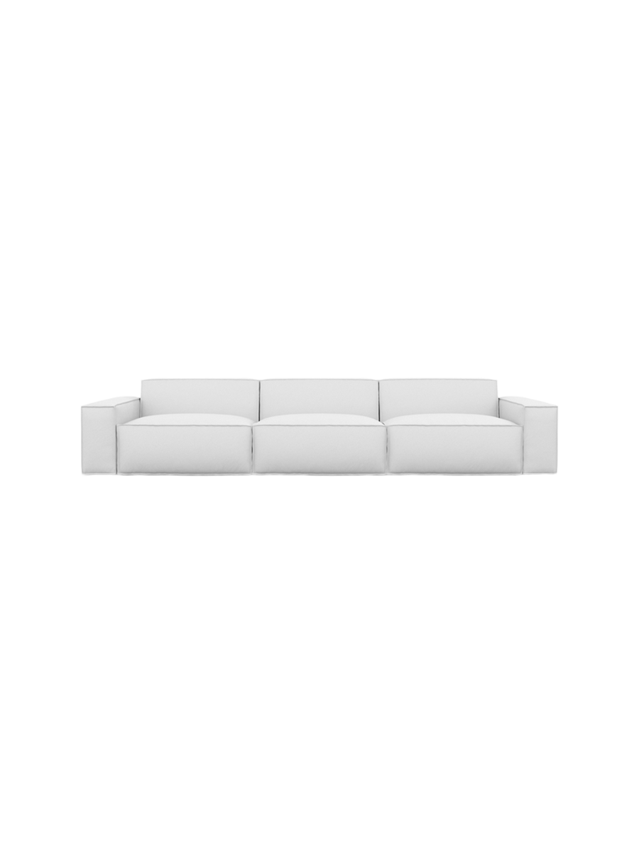 
4-Sitzer Design Echtleder Sofa „Siena“ - Echtleder Beige