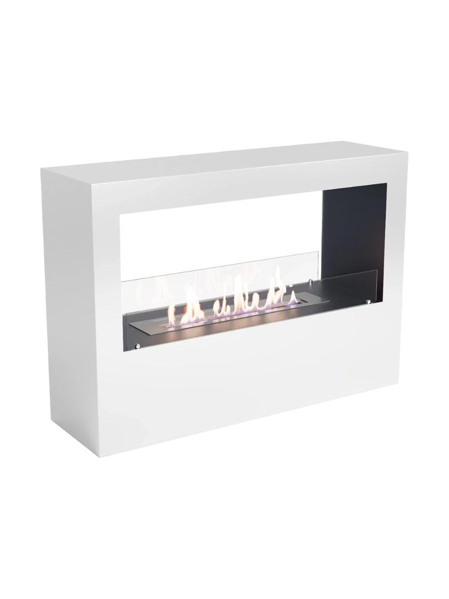 
Design Bioethanol Fireplace "Lansing", white
