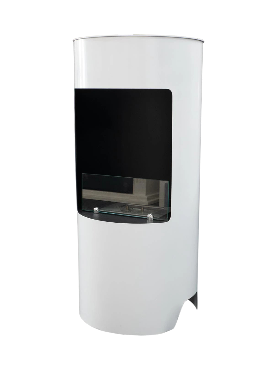 
Designer Bioethanol Fireplace "Montgomery," White