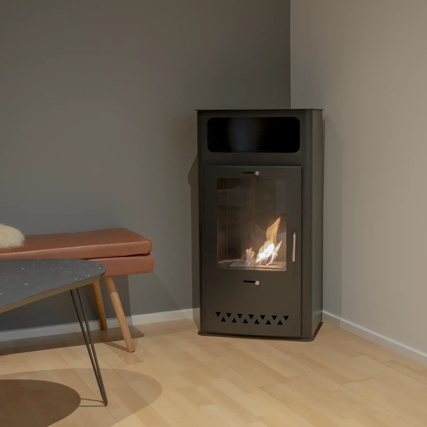 
Design Bioethanol Fireplace "Boston", black