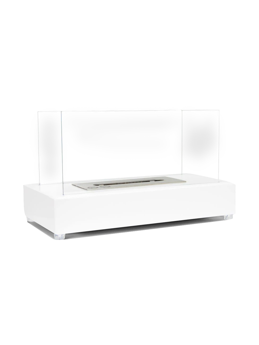 
Cheminée de table au bioéthanol design "Lambeth", - blanc