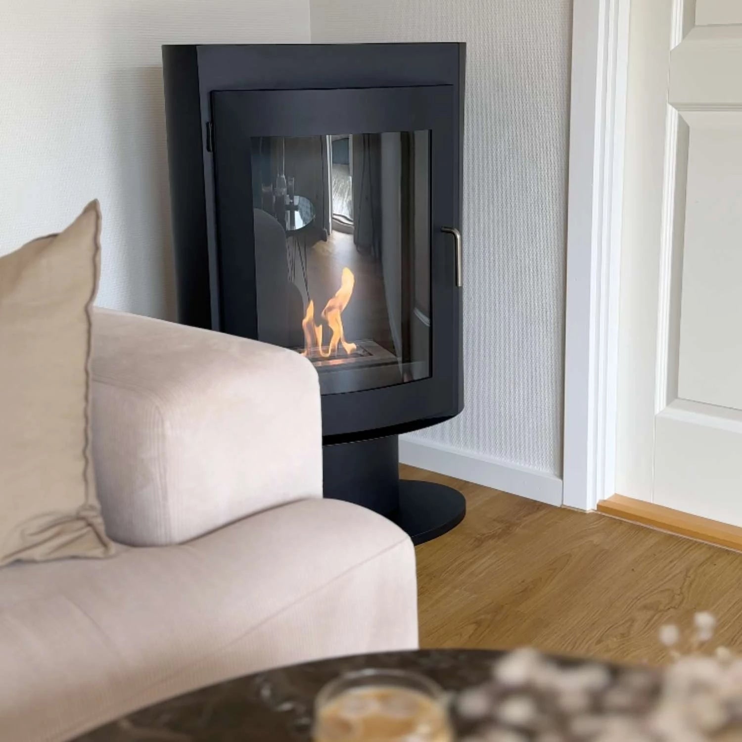 
Design Bioethanol Fireplace Stove "Trenton" - Lightweight