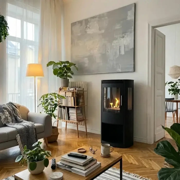 
Designer Bioethanol Fireplace "Lincoln" - Black