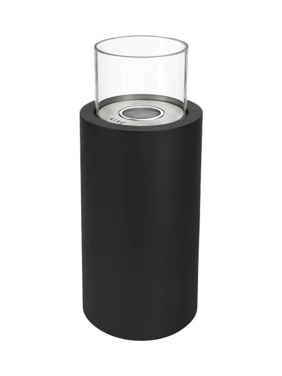 
"Dualis" Design Bioethanol Pillar Fireplace - Black