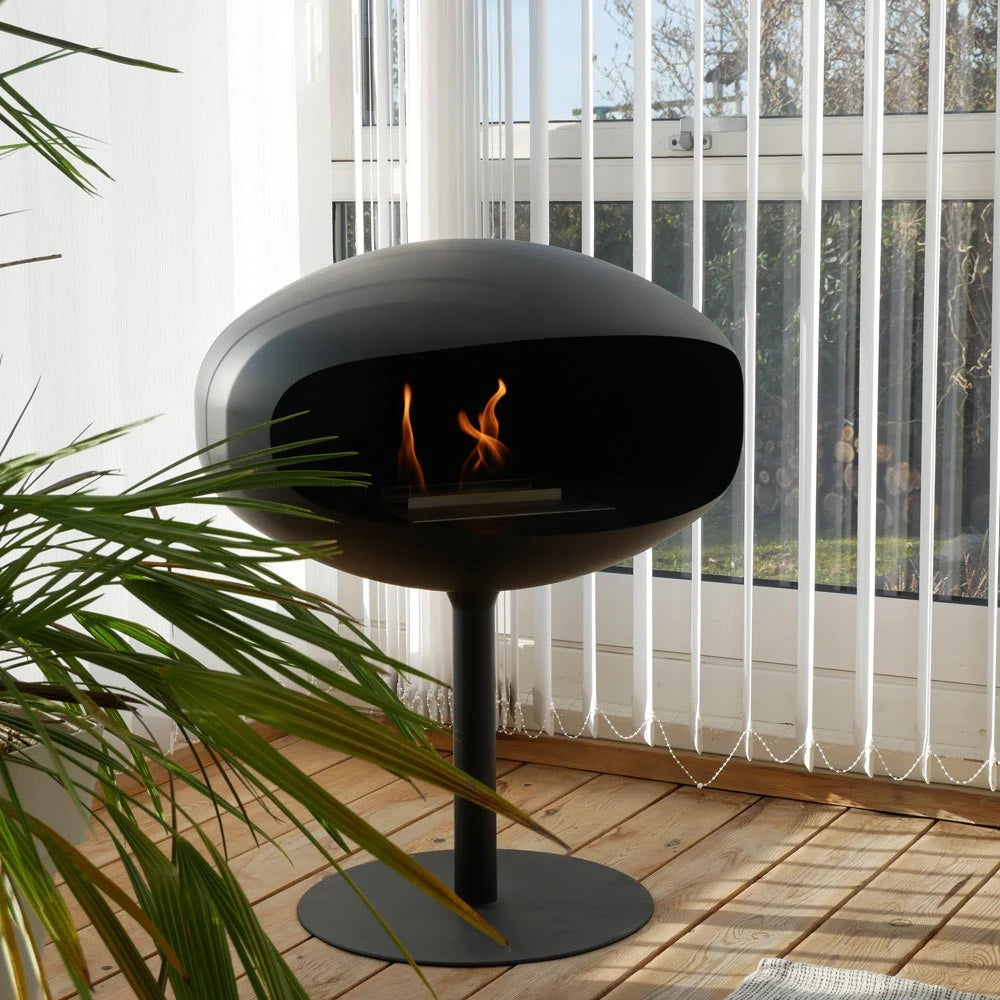 
Bioethanol Fireplace "Cocoon Pedestal" - Black