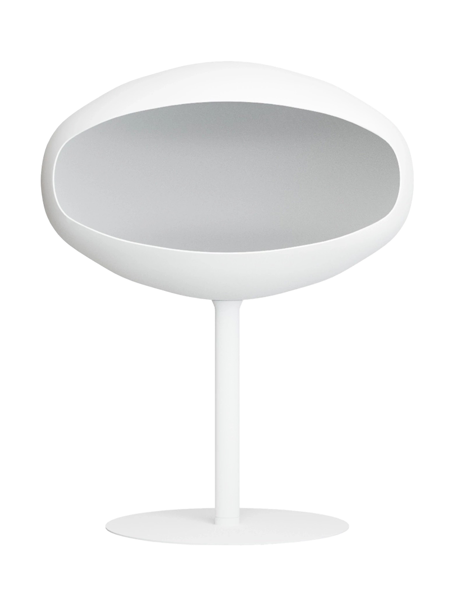 
Designer Bioethanol Fireplace "Cocoon Pedestal" - White
