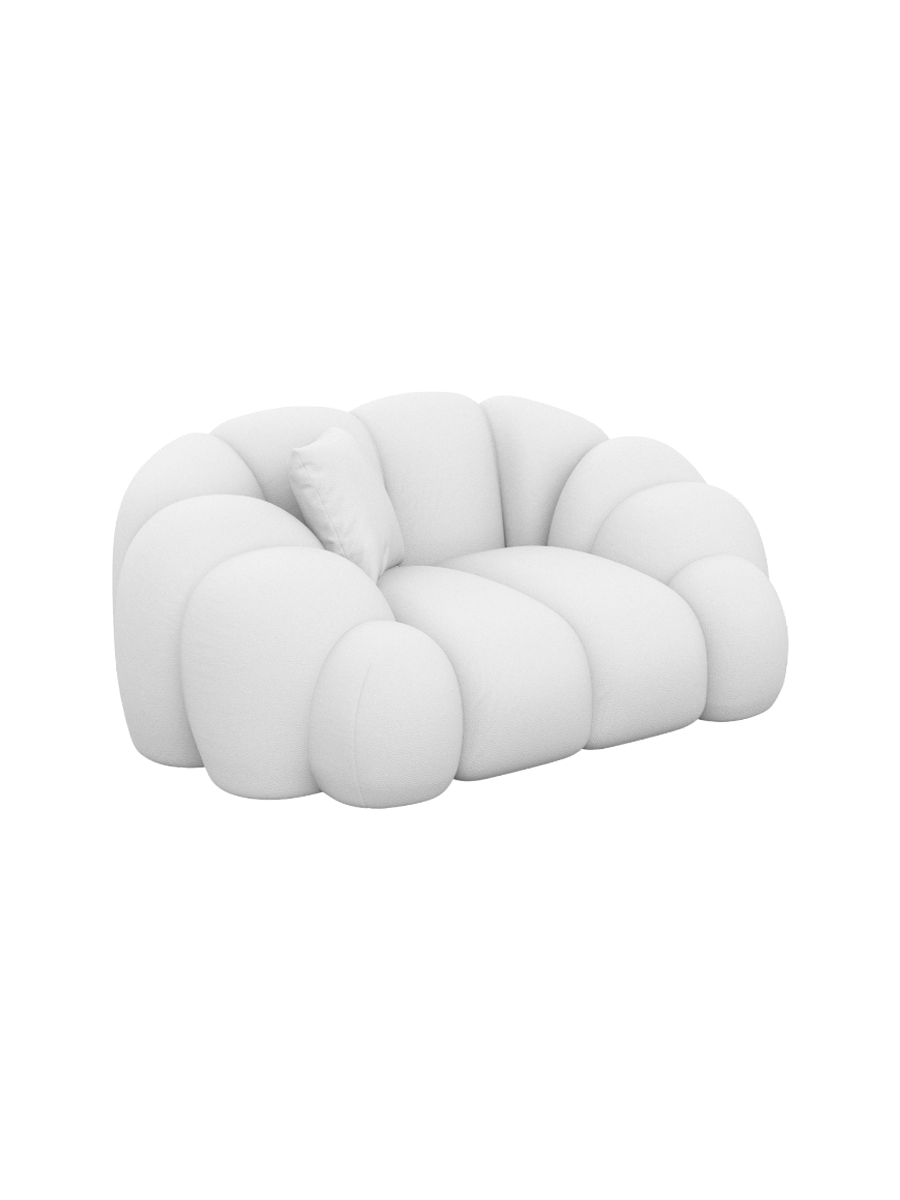 
Design Echtleder Loungesessel „Solea“ - Echtleder Beige