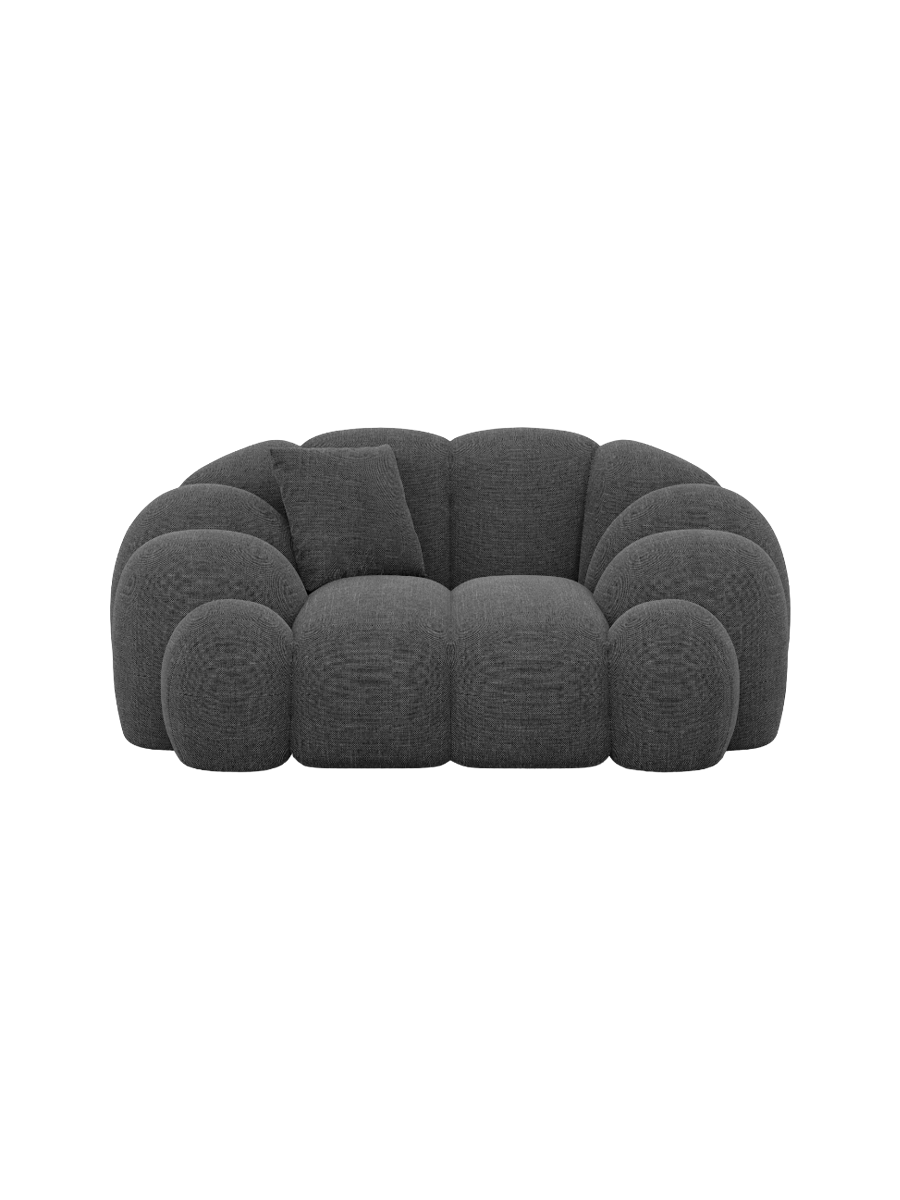 
Design Loungesessel „Solea“ mit Strukturstoff-Bezug - Strukturstoff Anthrazit