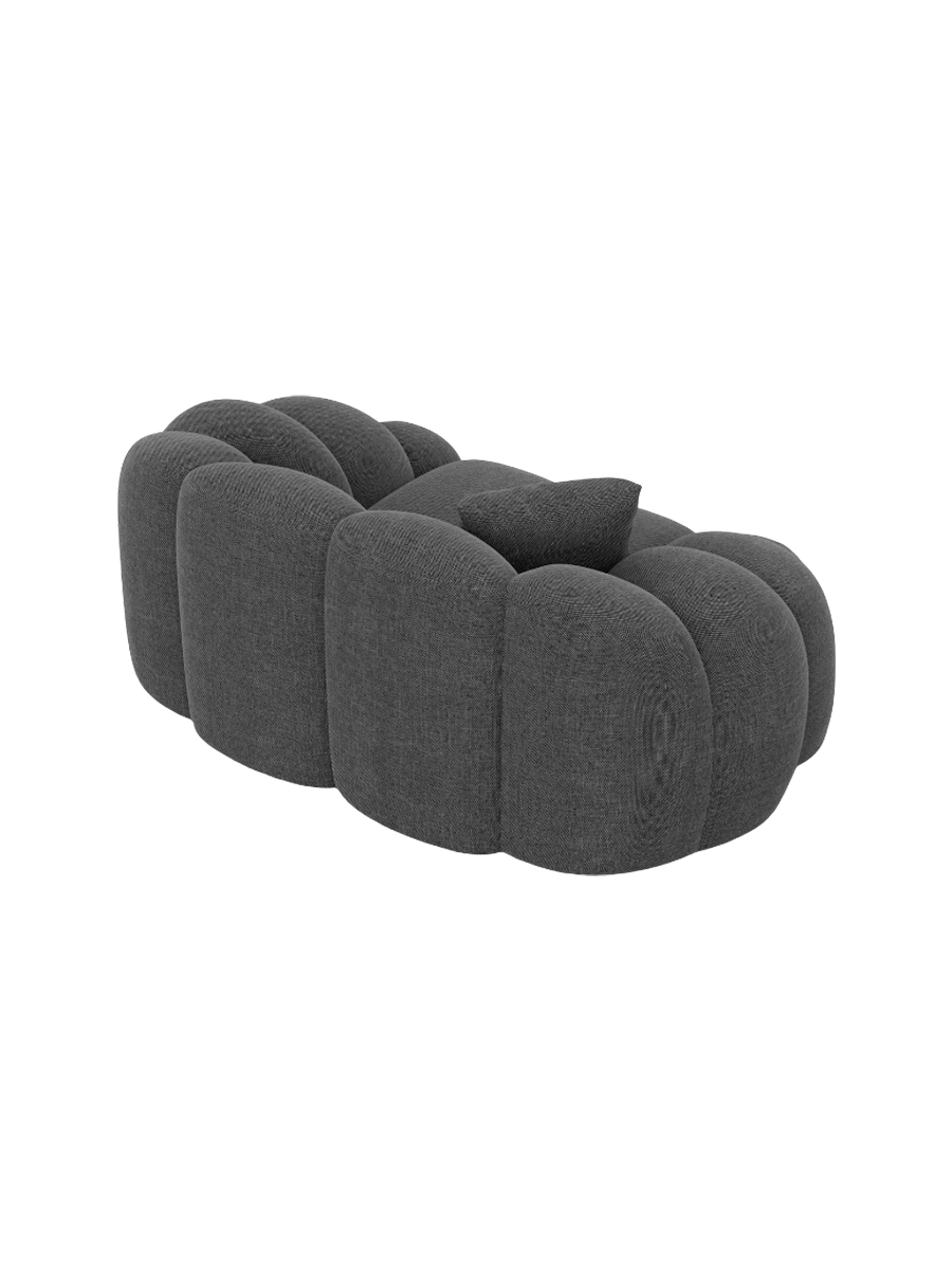 
Design Loungesessel „Solea“ mit Strukturstoff-Bezug - Strukturstoff Anthrazit