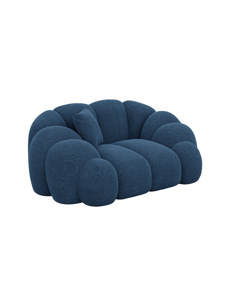 
Design Loungesessel „Solea“ mit Strukturstoff-Bezug - Strukturstoff Anthrazit