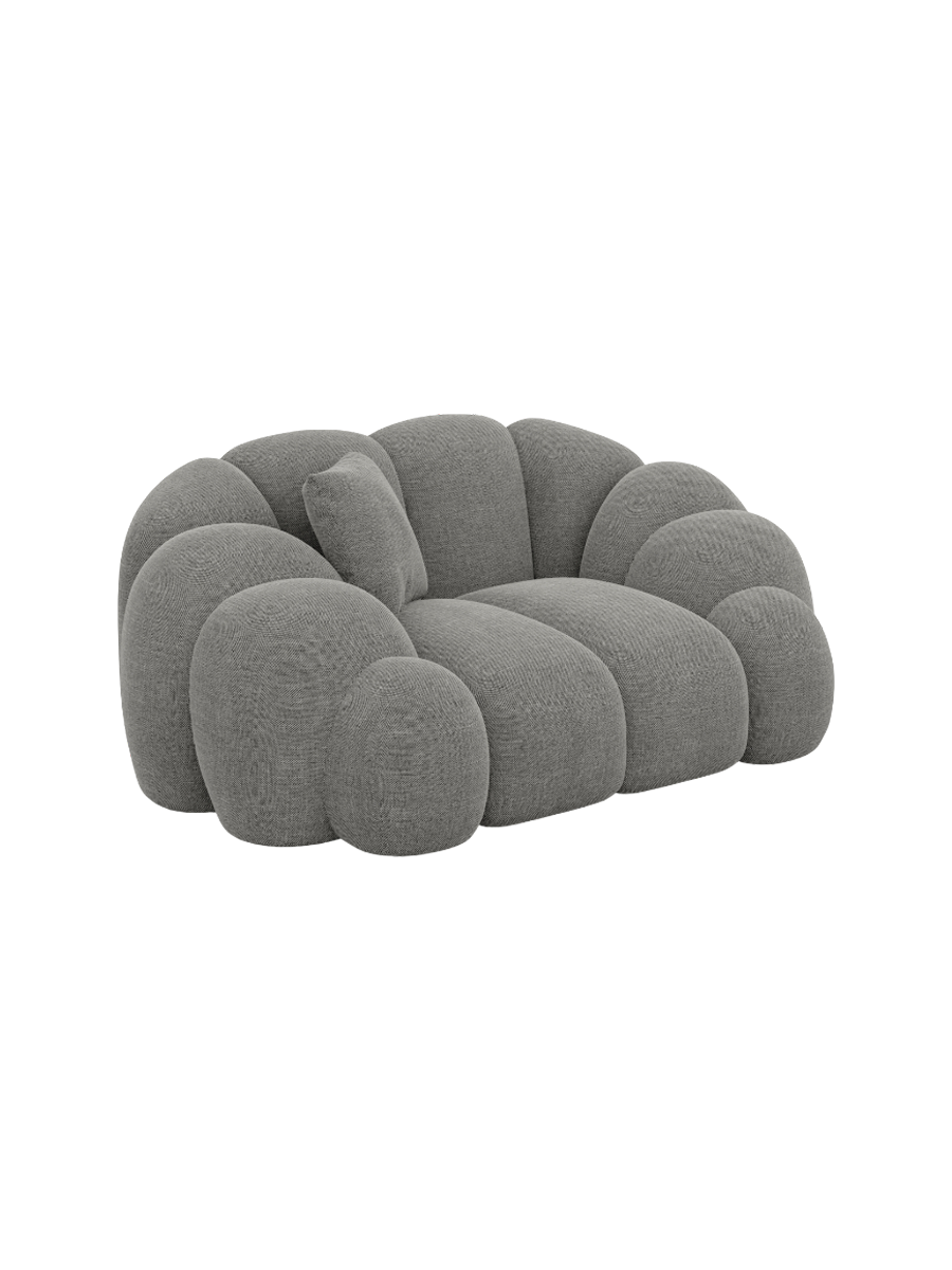 
Design Loungesessel „Solea“ mit Strukturstoff-Bezug - Strukturstoff Anthrazit