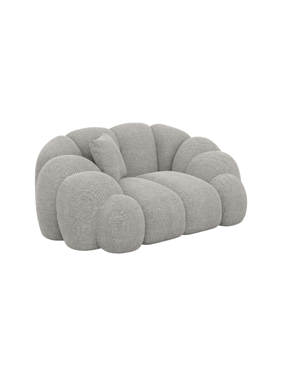 
Design Loungesessel „Solea“ mit Strukturstoff-Bezug - Strukturstoff Anthrazit