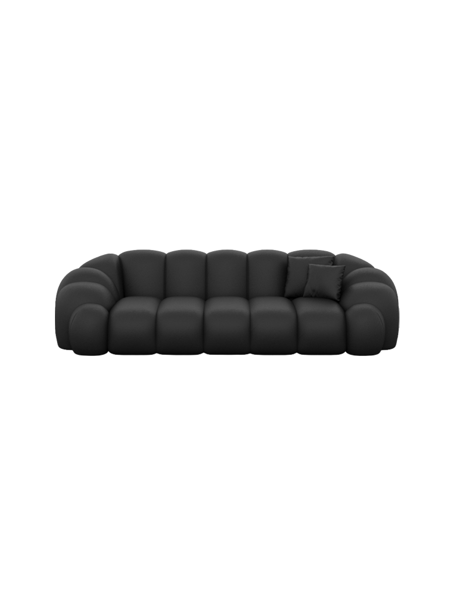 
3-Sitzer Design Echtleder Sofa „Solea“ - Echtleder Beige