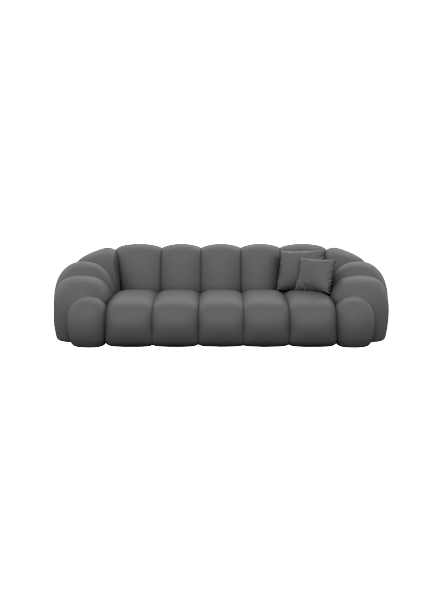 
3-Sitzer Design Echtleder Sofa „Solea“ - Echtleder Beige