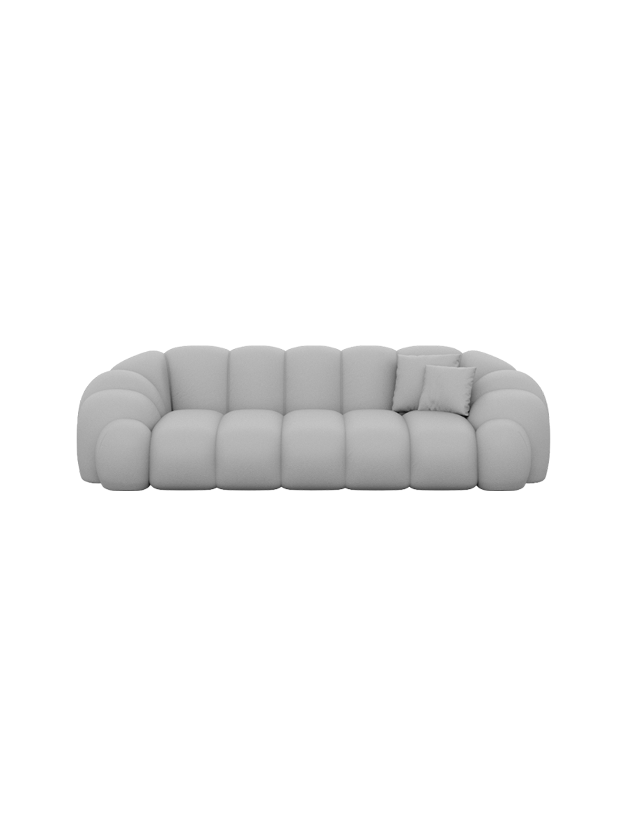 
3-Sitzer Design Echtleder Sofa „Solea“ - Echtleder Beige