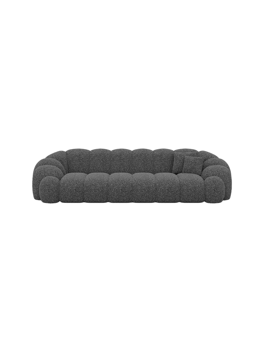 
4-Sitzer Design Sofa „Solea“ mit Bouclé-Bezug - Bouclé Graphit