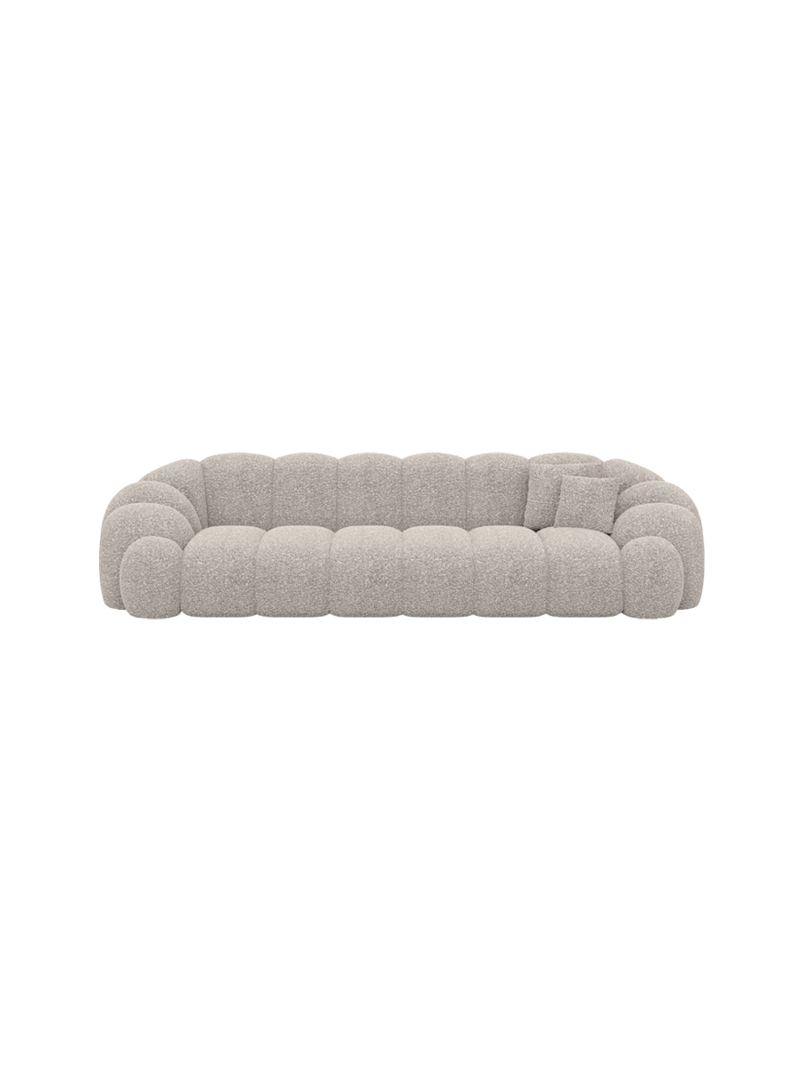 
4-Sitzer Design Sofa „Solea“ mit Bouclé-Bezug - Bouclé Graphit