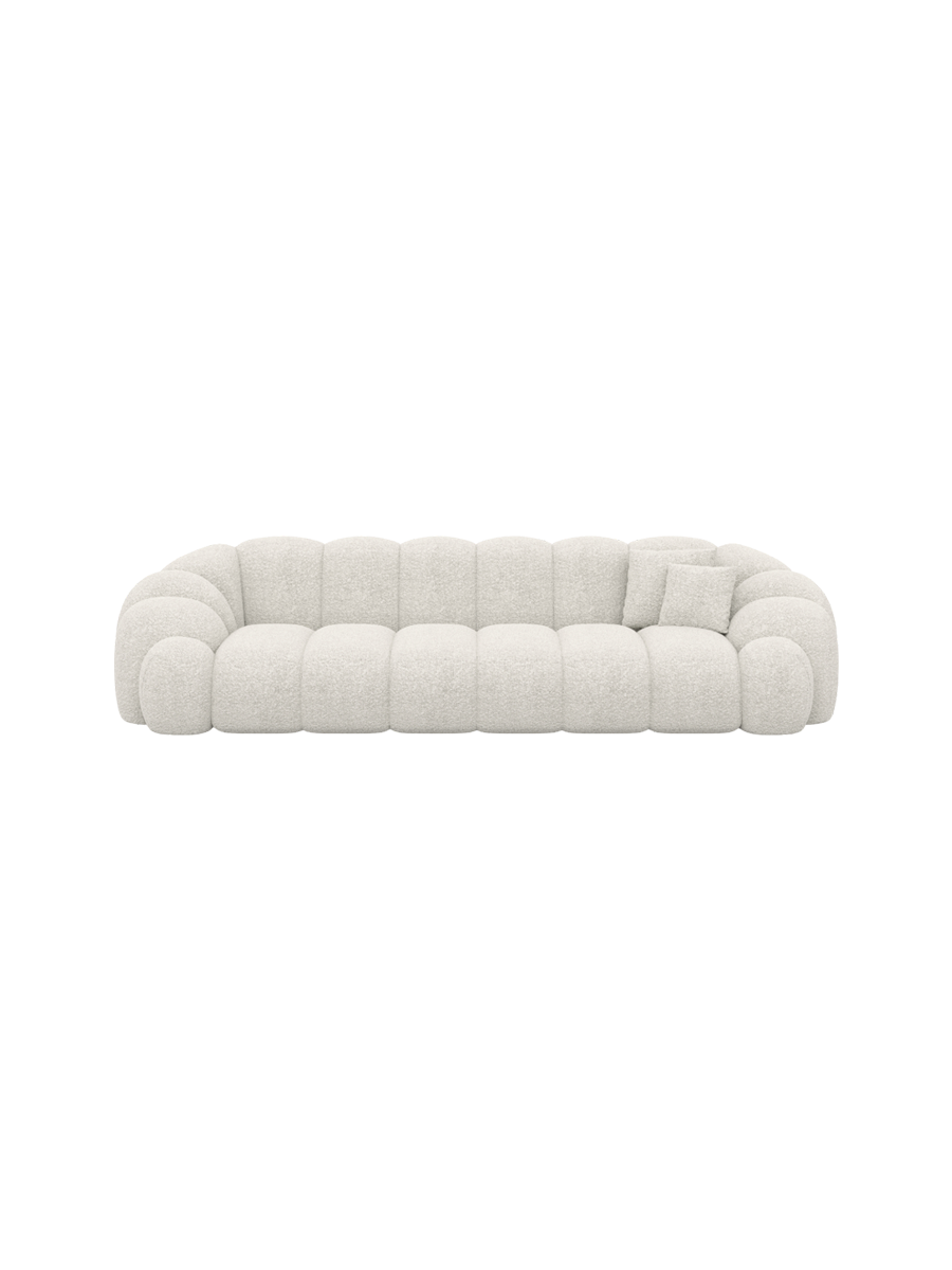 
4-Sitzer Design Sofa „Solea“ mit Bouclé-Bezug - Bouclé Graphit