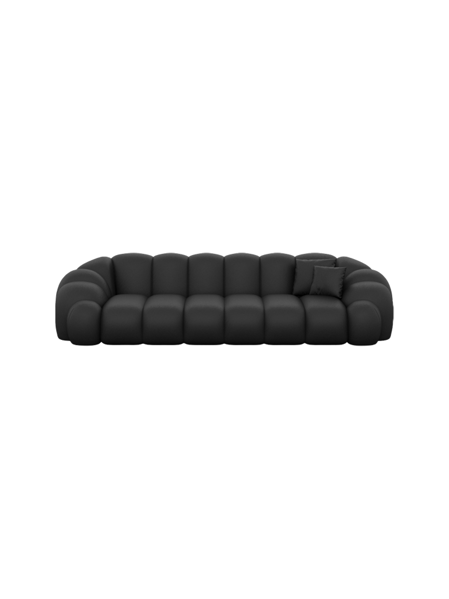 
4-Sitzer Design Echtleder Sofa „Solea“ - Echtleder Beige