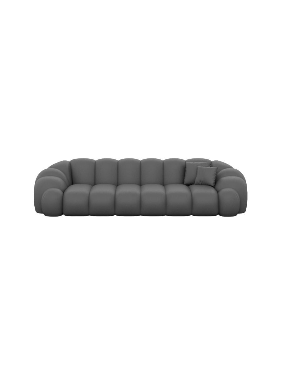 
4-Sitzer Design Echtleder Sofa „Solea“ - Echtleder Beige
