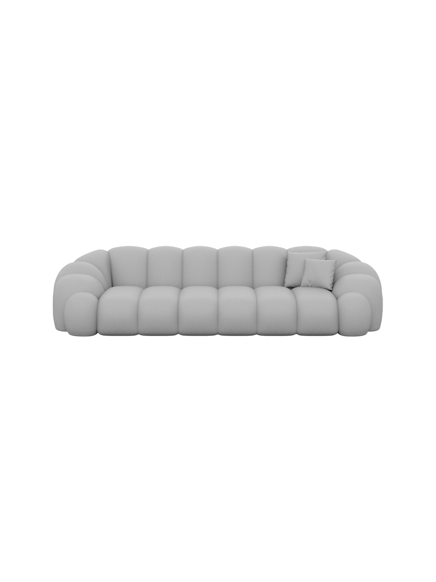 
4-Sitzer Design Echtleder Sofa „Solea“ - Echtleder Beige