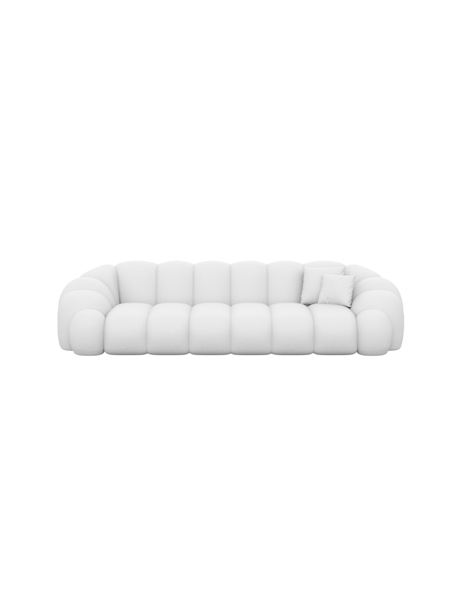 
4-Sitzer Design Echtleder Sofa „Solea“ - Echtleder Beige