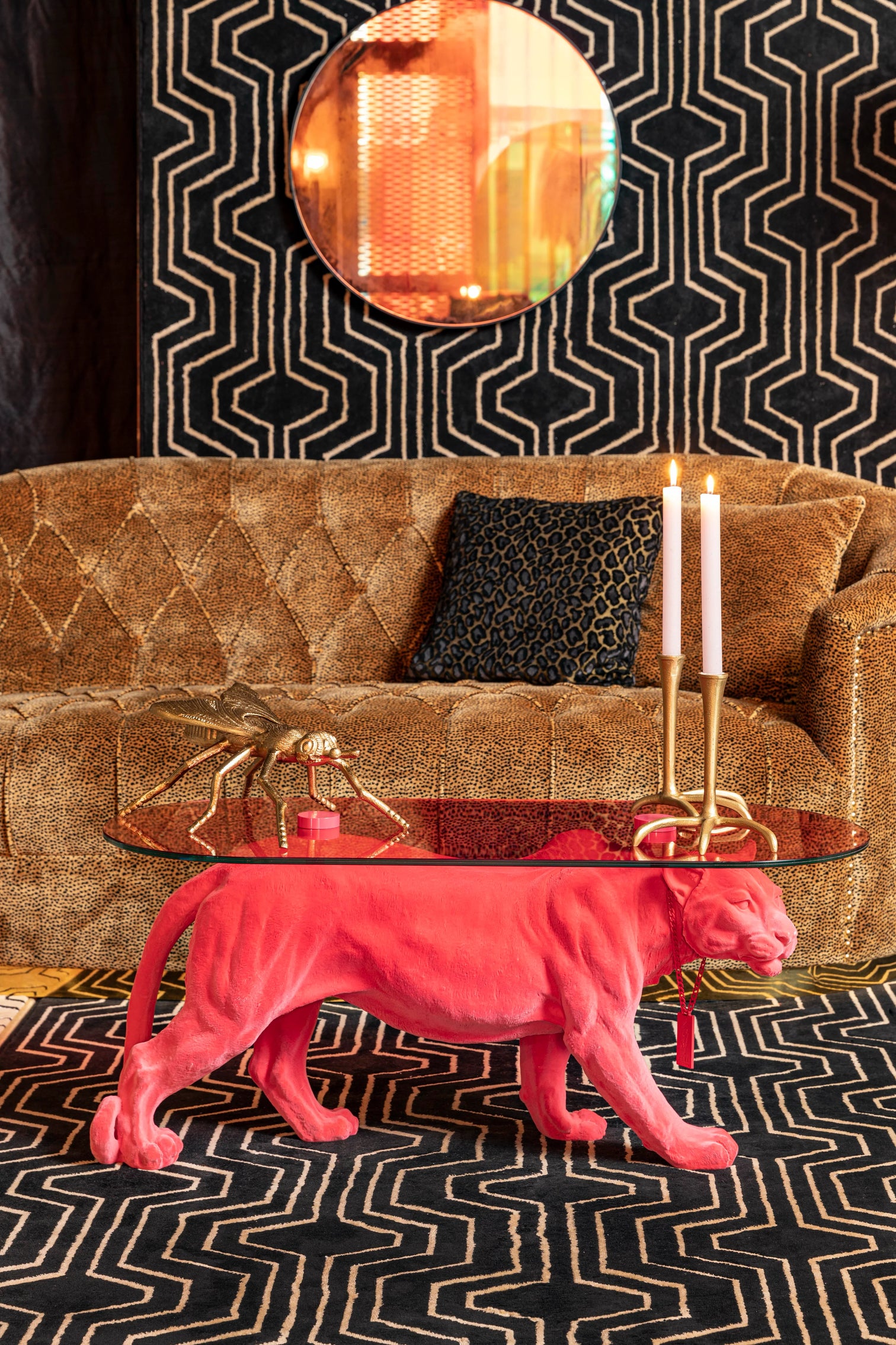 
Designer Coffee Table "Dope as Hell" - Pink