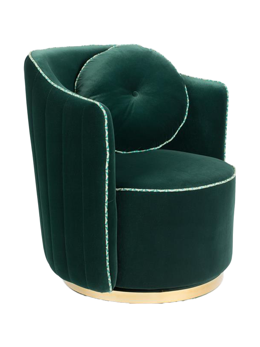 
Swivel Design Armchair "Sassy Granny" - Dark green
