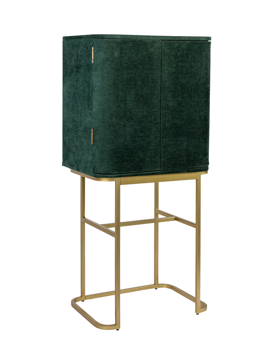 
"Ava Morgana" Bar Cabinet Design - Velvet Green